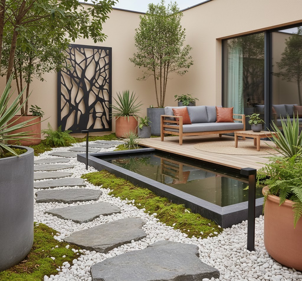 Skandinavisk trädgårdsdesign